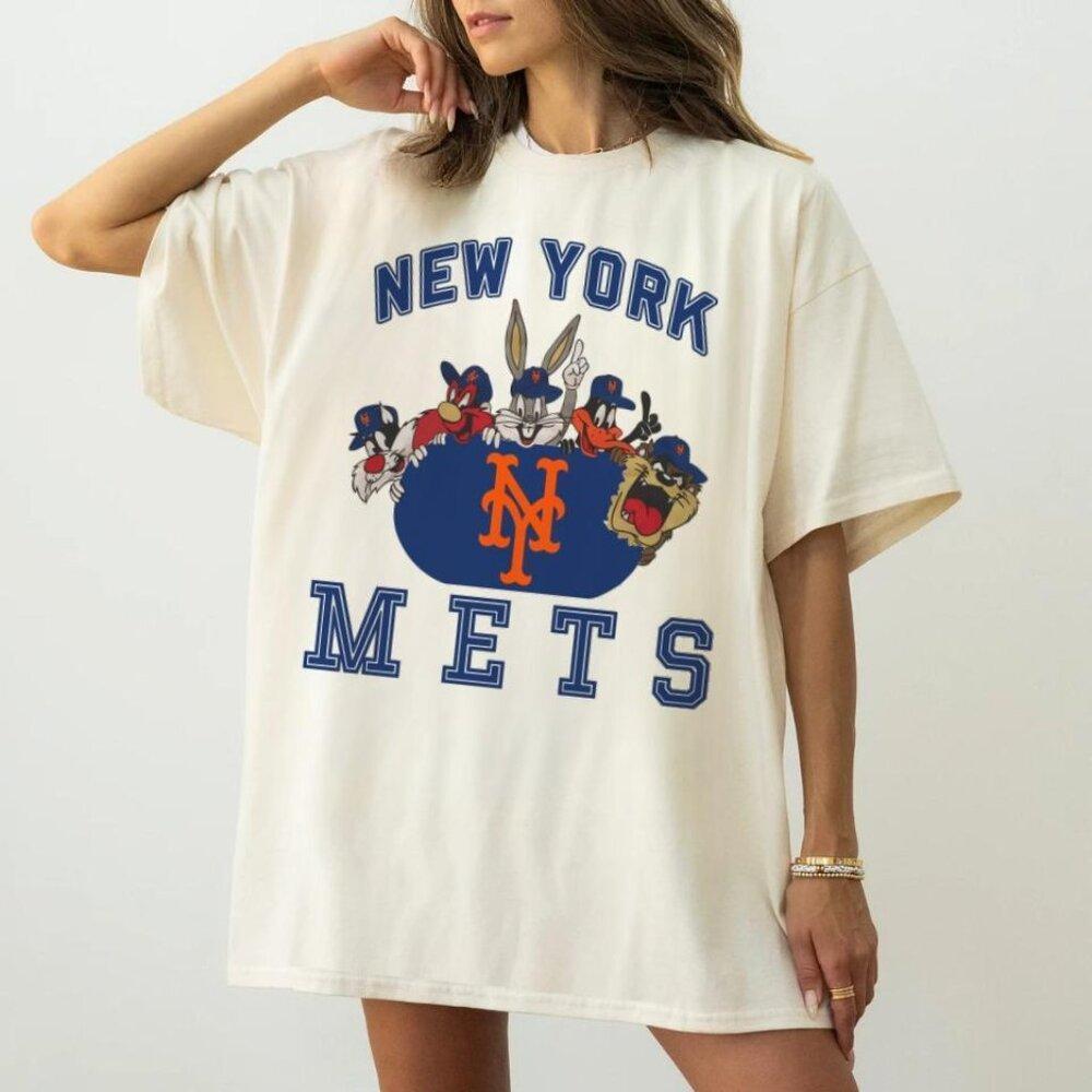 New York Mets Looney Tunes New York Yankees Ny Mets Baseball Shirt